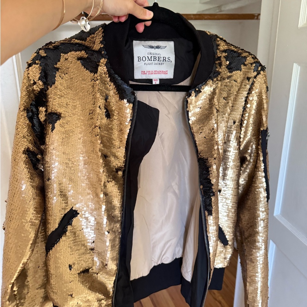 Gold Sequin Women's Jacket
